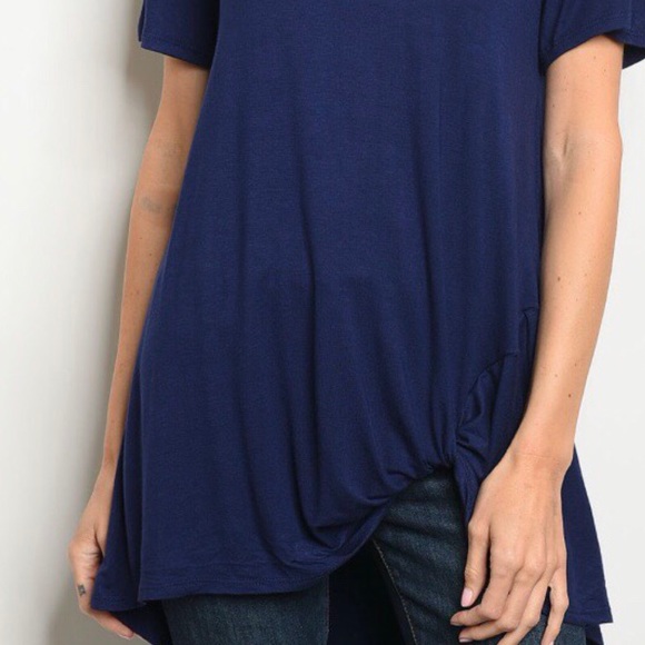 NAVY HIGH LOW TOP - Picture 5 of 9